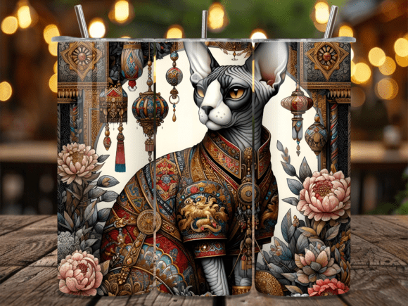Boho Sphynx Cat Ornament Tumbler Wrap Review for Brand Designers