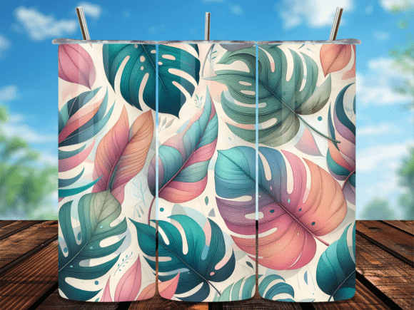 Boho Tropical Monstera Leaf Tumbler Wrap Review