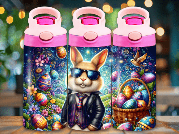 Bunny Suit Easter Flip Top Kids Tumbler Review
