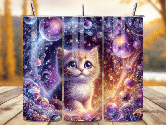 Cute Galaxy Kitten Cosmic Tumbler Wrap Review for Digital Sellers