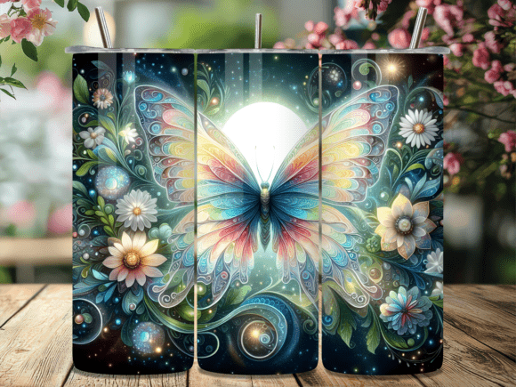 Floral Moon Butterfly Tumbler Wrap Review for Digital Sellers
