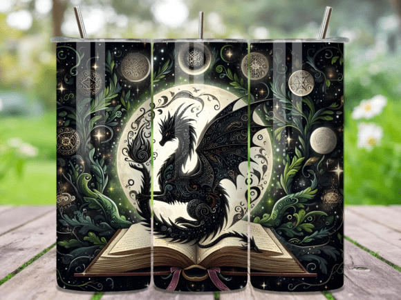 Gothic Moon Dark Dragon Tumbler Wrap Review for Digital Sellers