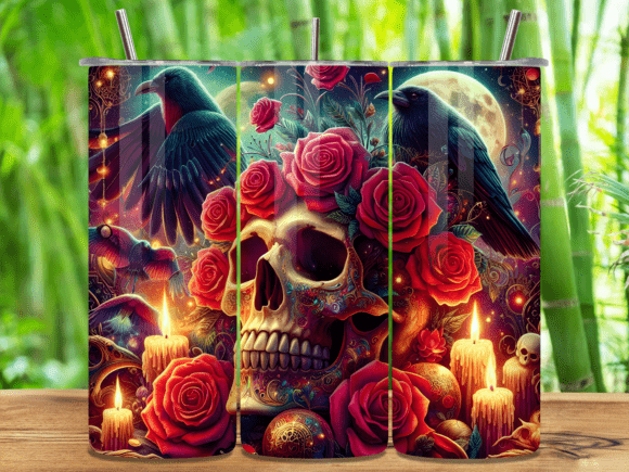 Gothic Raven Rose Skull Tumbler Wrap Review for Real Projects