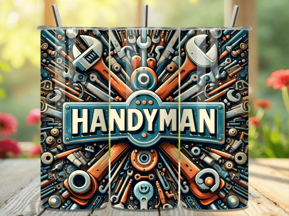 Handyman Mechanical Tools Tumbler Wrap Review: A Versatile Graphic Design Asset