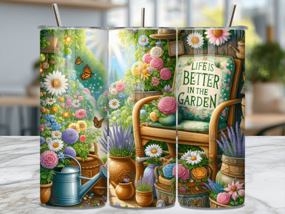 Life is Better in the Garden Tumbler Wraps: A Review for Digital Sellers