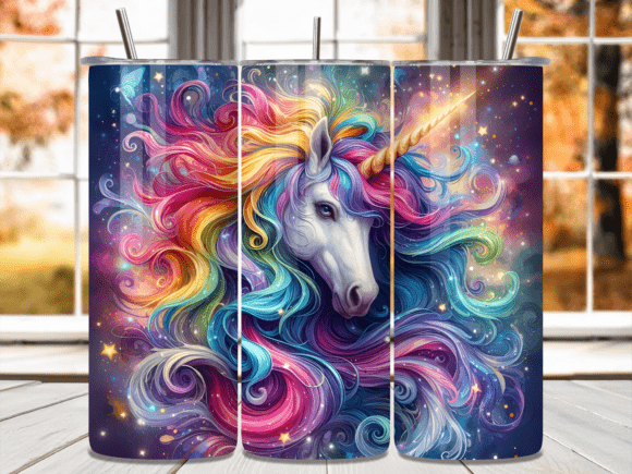 Magical Galaxy Unicorn Tumbler Wrap for Creative Crafting