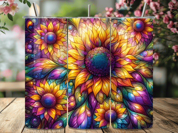 Rainbow Boho Sunflower Tumbler Wrap Review for Digital Sellers