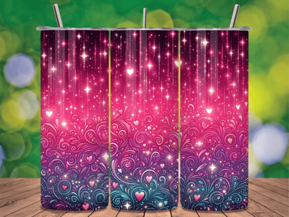 Sparkle Hearts Magic Glow Tumbler Wrap Review for Digital Sellers