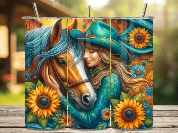 Sunflower Horse Girl Hug Tumbler Wrap Review for Real Crafting
