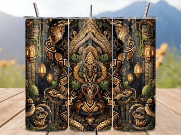 Tribal Totem Jungle Snake Tumbler Wrap Review for Digital Sellers