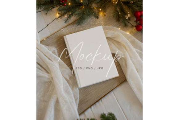 Winter Holiday Book Journal Mockup for Stationery Mockups: A Designer's Perspective